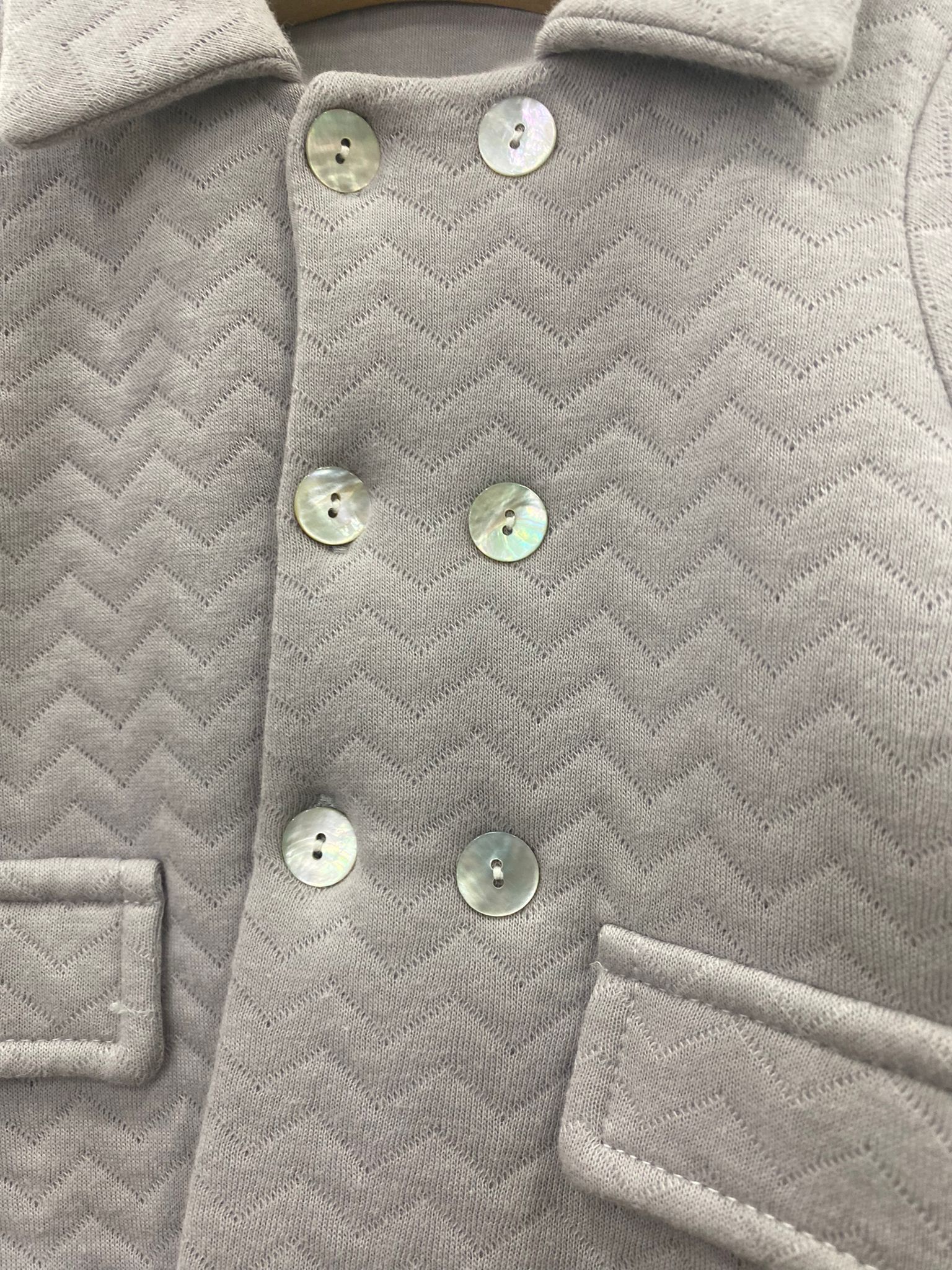 Abrigo algodón gris 2